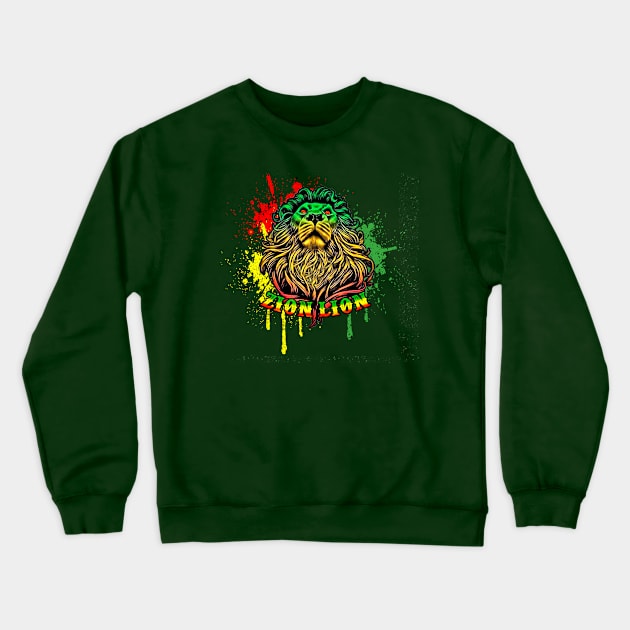 Zion_Lion Crewneck Sweatshirt by Digitanim8tor